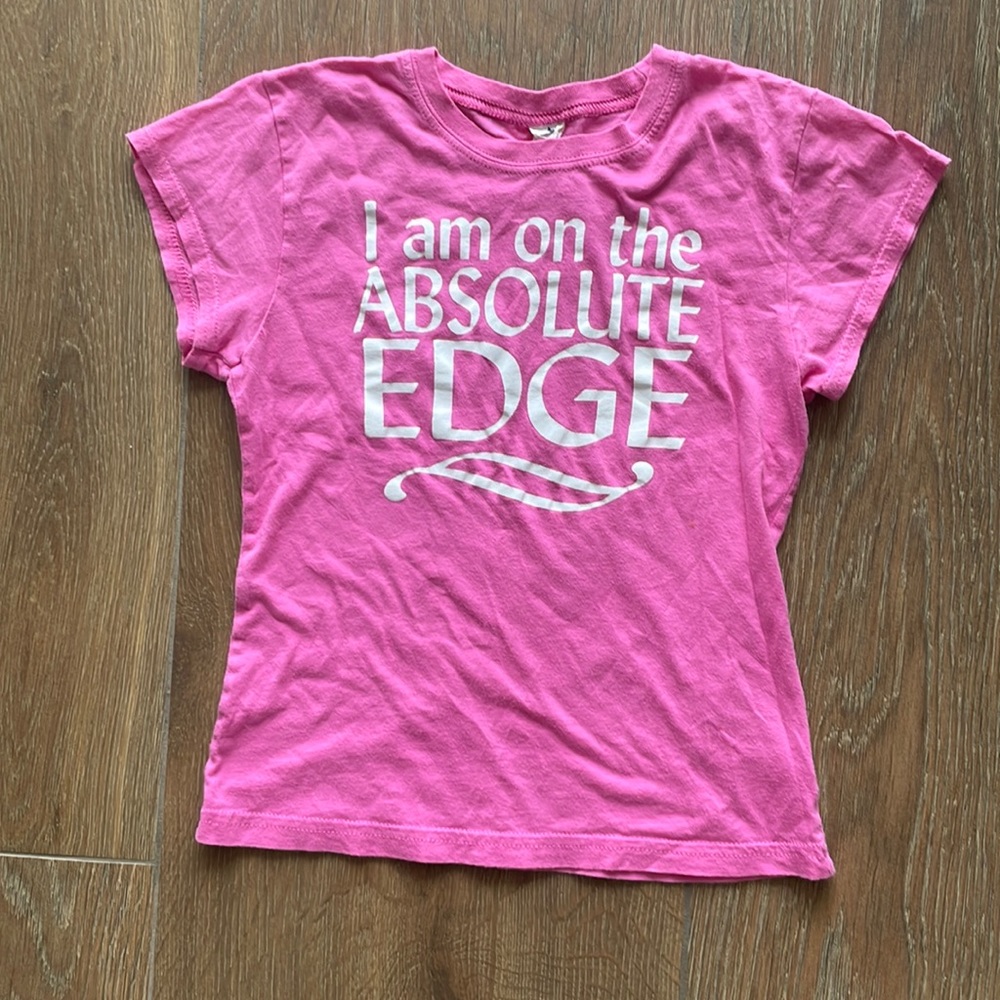 gh girls ice skating shirt sleeve tee shirt. Size 19-12.